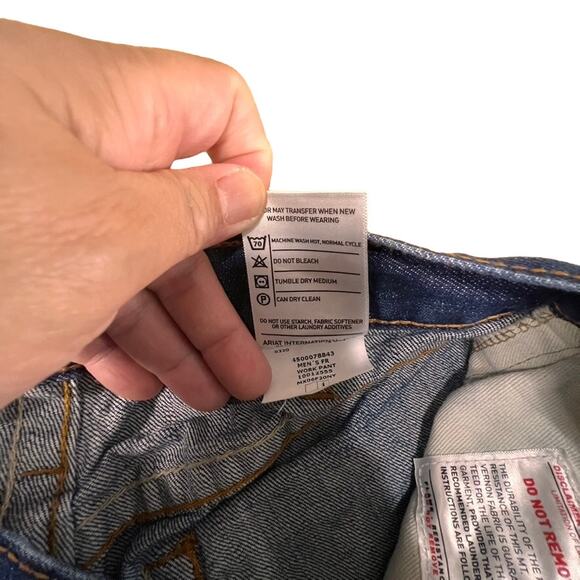 Adriano Goldschmeid (AG) The Protege Men's Straight Leg Blue Denim Jeans Size 36 - Picture 7 of 9